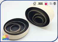 Cream-Coloured Paper Packaging Tube Oval Shape For Handmade Soap