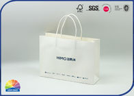 1c UV Print 180gsm White Kraft Paper Shopping Bags Matte Varnishing