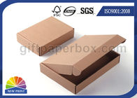 Small Paper Corrugated Cardboard Shipping Boxes / Foldable Paper Storage Boxes