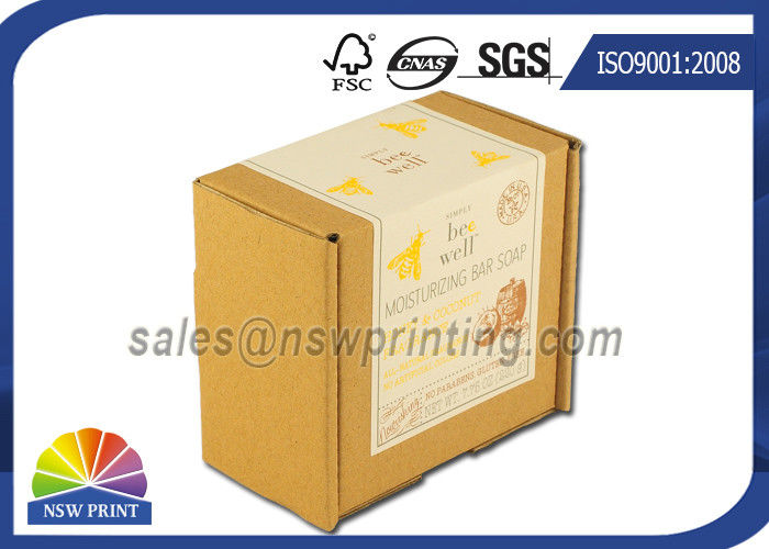 Custom Print Label Corrugated Kraft Mailing Box E Flute Brown Corrugated Mailer