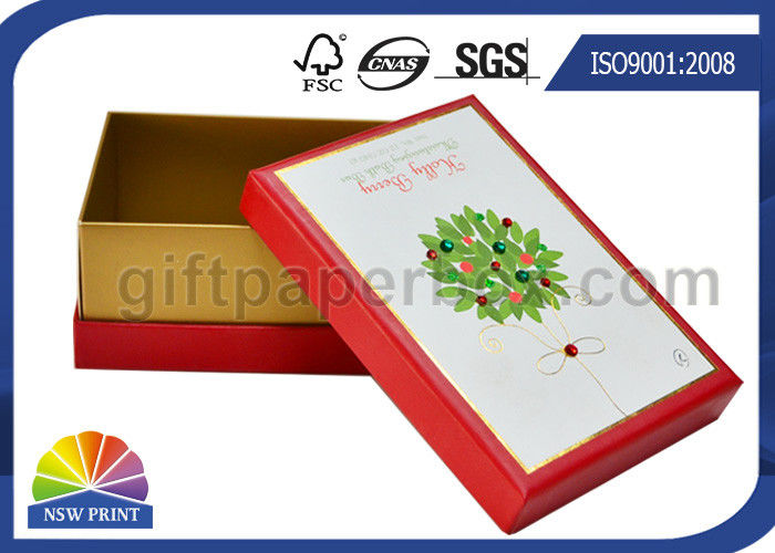 Rigid Small Paper Gift Box With Diamond For Candle / Soap Packaging , Customized Color