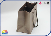 Nylon Handle 350g Coated Paper Shopping Bags Matte Lamination Customized Logo