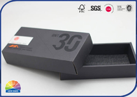E-Flute Black Corrugated Mailer Box Matte Lamination Customzied Size And Logo
