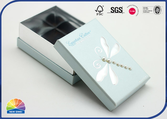 Embossed And Silver Hot Stamping Jewelry Packaging Gift Paper Box