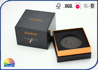 Black Paper Gift Box EVA Foam Eco Friendly Matte Lamination Embossing Gold Hot Stamping