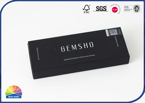 1c Print Pen Packaging Hinged Paper Box With Flocking PE Foam