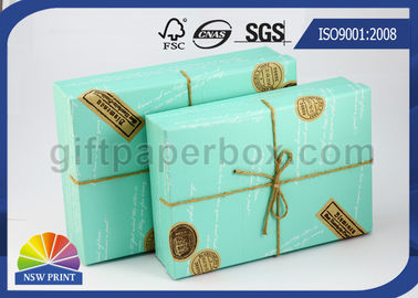 Custom Logo Printed Paper Boxes with Lids , Rectangle Hard Cover Decorative Box for Wedding Gift