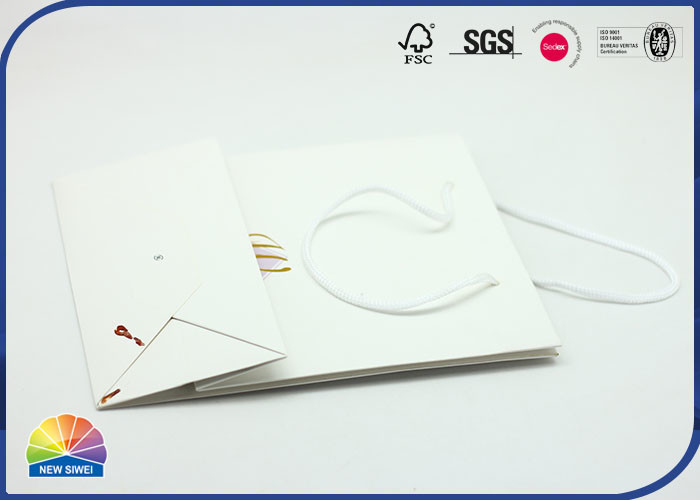 Umweltfreundlicher 4C-Druck, kundenspezifische Geschenktüte aus Papier mit Nylongriff