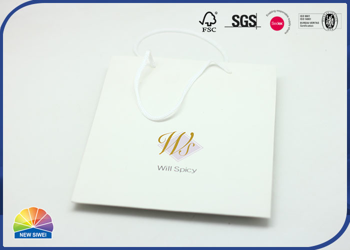 Umweltfreundlicher 4C-Druck, kundenspezifische Geschenktüte aus Papier mit Nylongriff