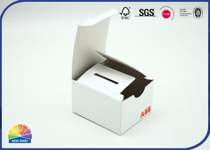 White Custom Printed Paper Foldable Gift Box Design Special Cosmetics Product