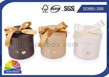 ISO kundengebundene Pappverpackenrohr-Band Bowknot-Papier-Dose
