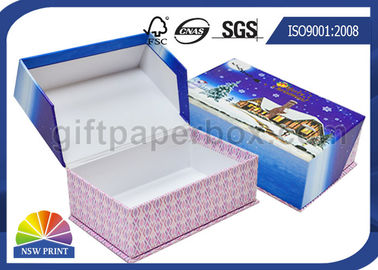 Steifes Pappmaschinenhälften-Seifen-Geschenk-Papierkasten-Drucken für Weihnachtsförderung