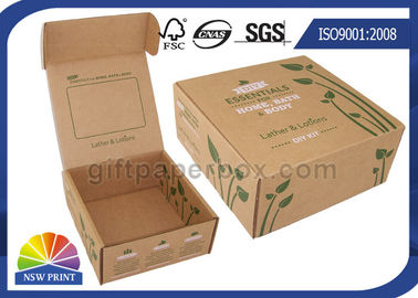Druck-Brown runzelte das Werbungs-Kastenkraftpapiergeschenkboxen Schönheits-Produkt-Verpacken