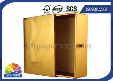 UVbeschichtungs-Goldmetallisches Fach-Papierkasten/kosmetisches Dia-Kasten-Luxusverpacken