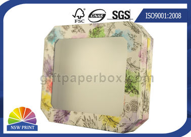Abnehmbares Deckel-kundenspezifisches Drucksteife Geschenkbox mit klarem PVC-Fenster Soem/ODM