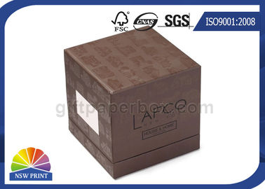 Steife Geschenkbox des Sojabohnenöl-Tintendrucken-Spanplatten-Kasten-Verpackenvorderfenster-3-Piece