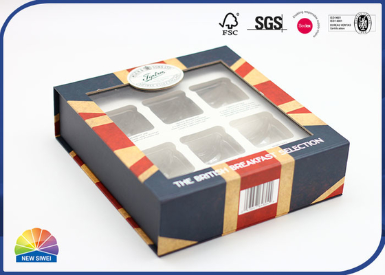 Sichtbares Plastikfilm-Flip Lid Paper Printed Box-Paket mit Einsatz
