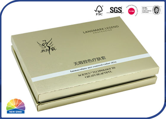 Goldfolien-3-teilige Papiereinrichtungs-steifer Schulter-Kasten