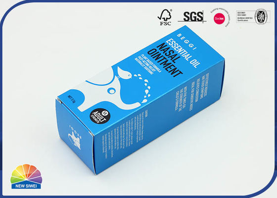Silberpapier-Faltschachtel-Kasten-Satz-Sprühflasche-Prägungslogo