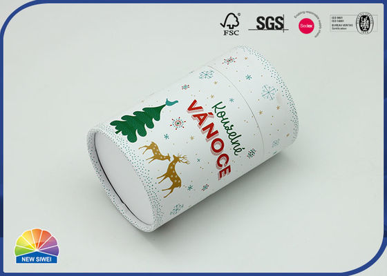 Weihnachtsgeschenk-Süßigkeits-Schokoladen-Verpackenzylinder-Rohr-Kraftpapier-Kern