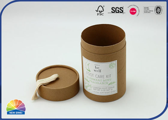Druck des Band-Griff-Brown-Zylinder-Kraftpapier-Rohr-4c