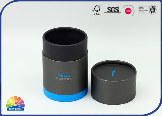Matte Lamination Round Paper Tube, der mit Deckel verpackt