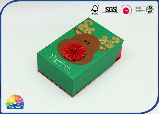 Clamshell 3D-Muster geklebter Klappdeckel Geschenkpapierbox Verpackung