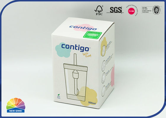 Matte Laminations-f Flöte runzelte Verpackenkasten-Verpackung Straw Cup