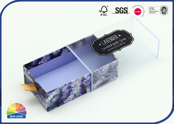 Duftseife Geschenkverpackung Schublade Papierbox Ribbon Pull Box 4c Print