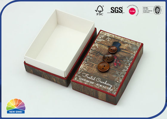 Wiederverwendbarer Matte Print Rigid Gift Shoulder-Kasten für das Seifen-Verpacken