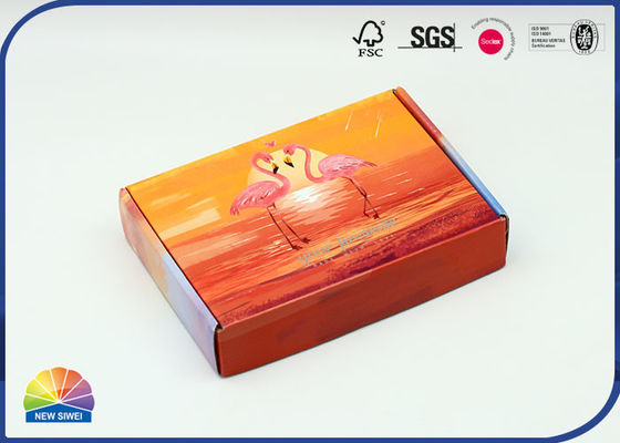 Flamingo Druckwerbungs-Kasten-Geschenk-Verpacken e-Flöte gewölbtes