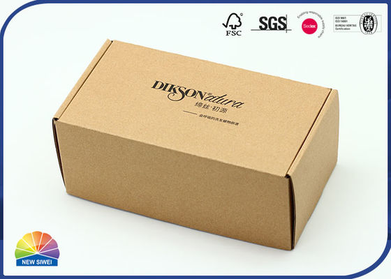 Schwarzes Druck-Schaum-Flaschen-Verpacken Logo Corrugated Kraft Boxs EPE
