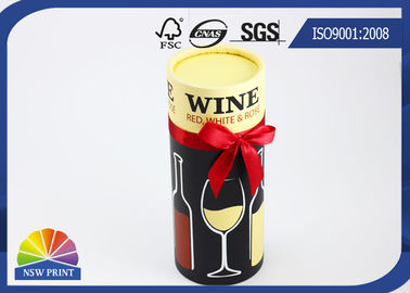 Kundenspezifisches Druckpapier-Verpackenrohr/Papier können für die Geschenk-oder Wein-Glasflaschen-Verpackung